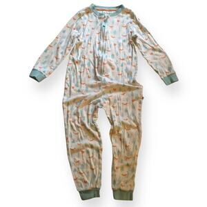 Frugi organic winter foxes onepiece pajamas